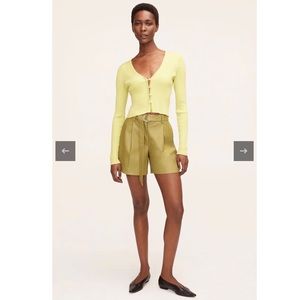 Rebecca Taylor Vegan Leather Shorts